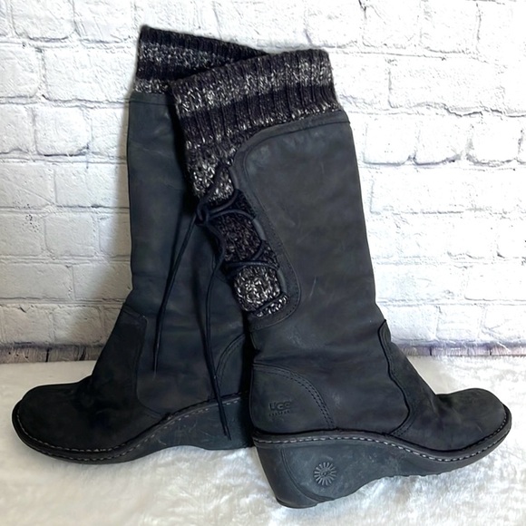 UGG Shoes - UGG Suede Leather Calf Boots